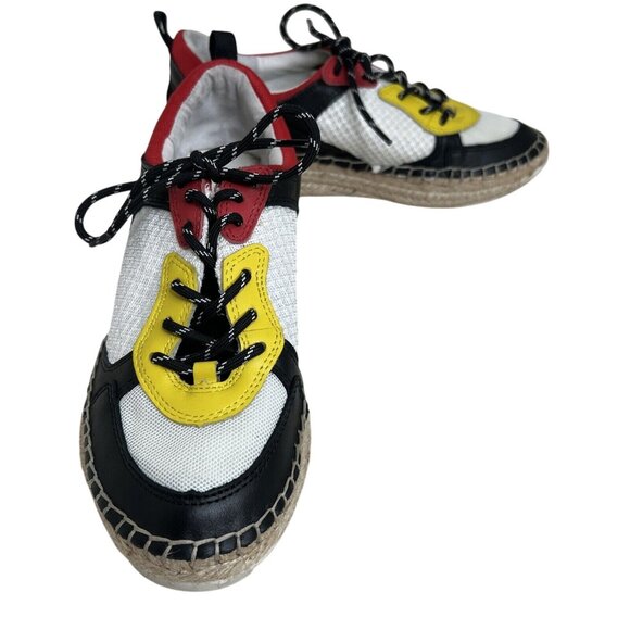Marc Fisher Womens Size 7 Espadrille Sneakers W/Colorblock Design & Rope Sole - Picture 1 of 5